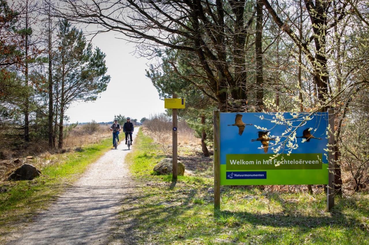 4P Chalet Tolve Met 4 Fietsen Vlakbij Natuurgebieden Drents Friese Wold, Fochteloerveen En Gevangenisdorp Veenhuizen Oosterwolde  Екстер'єр фото